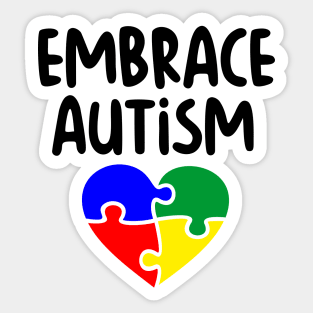 Autism Awareness - Embrace Autism Sticker